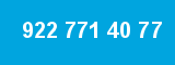 922 771 40 77 922 771 40 77